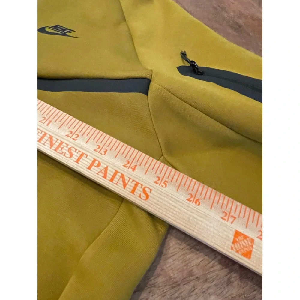 Nike Mens Tech Fleece Full Zip Hoodie Mustard Yellow HV0949-352 XXL NWT
